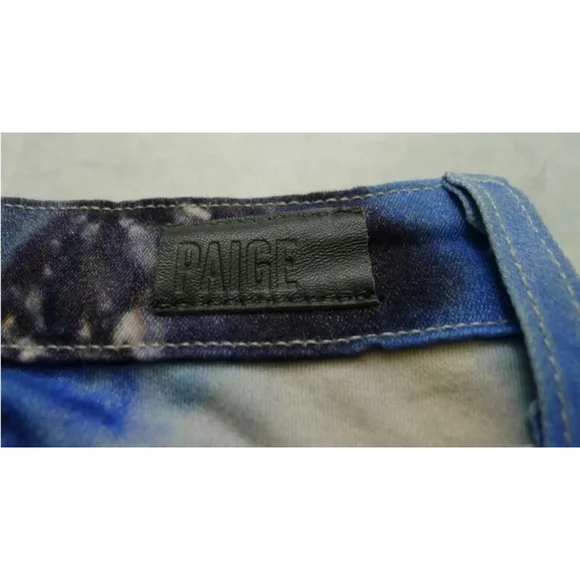 Women's Paige Denim Jeans Size 28 Blue White Tie Dye - Picture 13 of 13